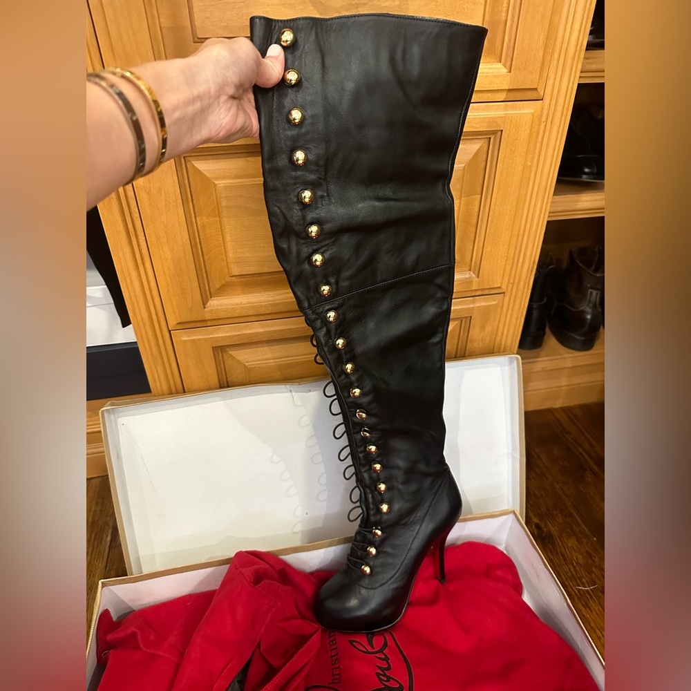 Christian Louboutin over the knee boots